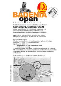 Badenia-Open am 09.10.2021