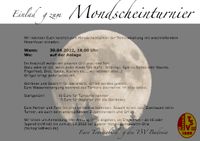 Einladung Mondscheinturnier am 30.04.2022, 18 Uhr
